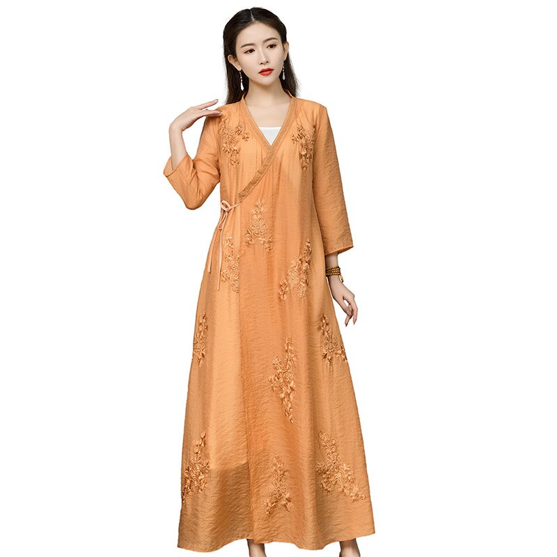 2XL  Ƽ 巹  Ÿ 糪 Ǫ cheongsam 巹 ڼ 巹 2022 ο   巹